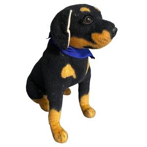 Ronin the Rottweiler  Doberman Stuffed Animal Plush By Viahart Tiger Tale Toys